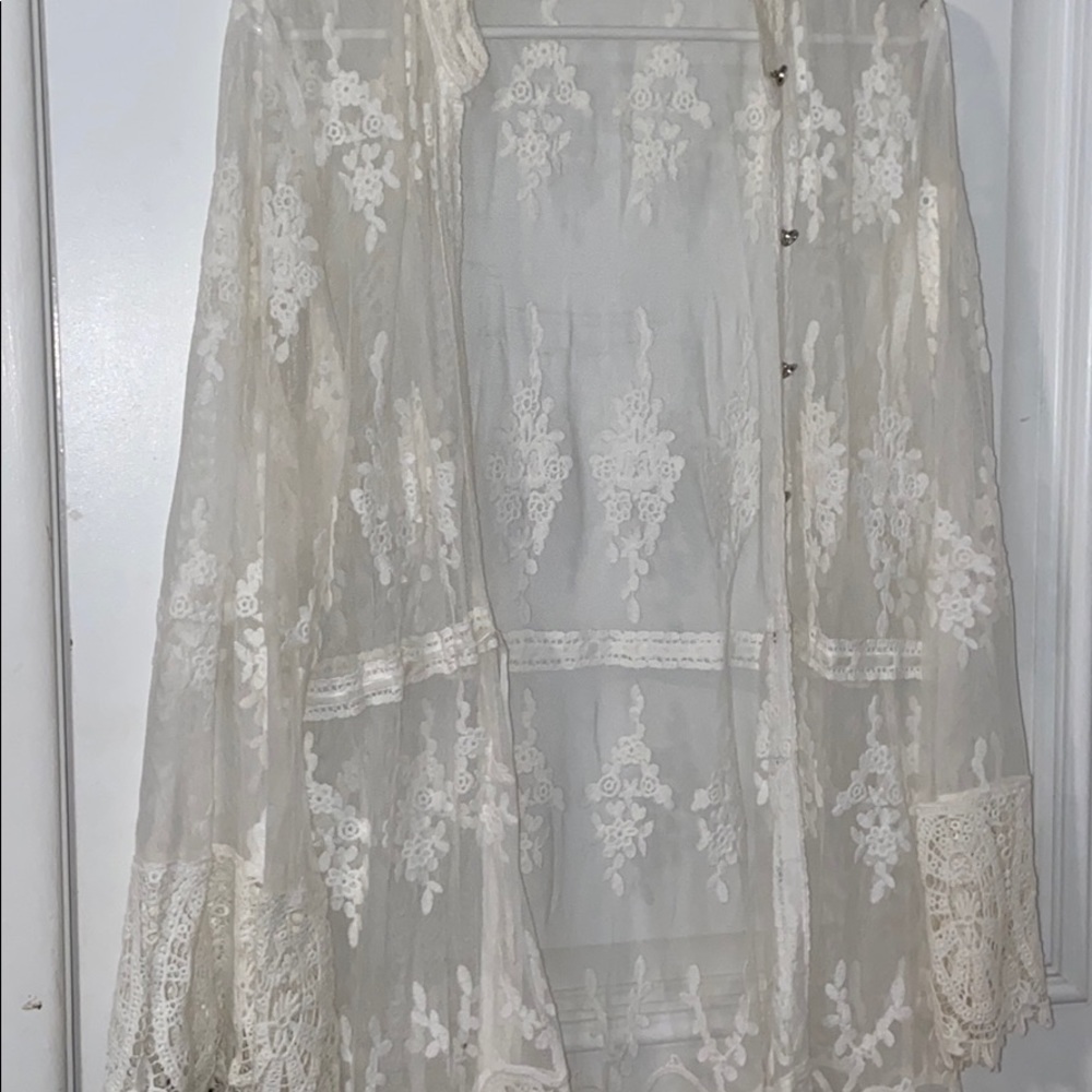 Duster white jacket